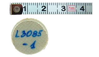 Prüfkörper für DSC-Analyse: 20mm Durchmesser erforderlich