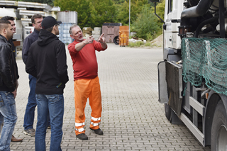 Teilnehmer am Spülwagen