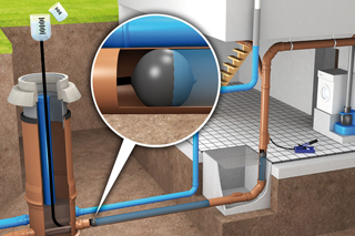 Grafik Wasserdruckprüfung