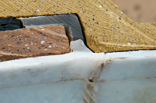 gerissener Schlauchliner