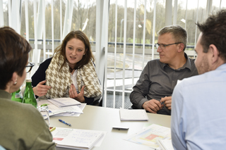 Gruppenübung im Kommunikationstraining