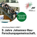 „Forschung Made in NRW“: 5 Jahre Johannes-Rau-Forschungsgemeinschaft