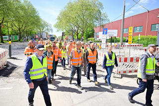 Baustellen-Begehung in der Bochumer Innenstadt